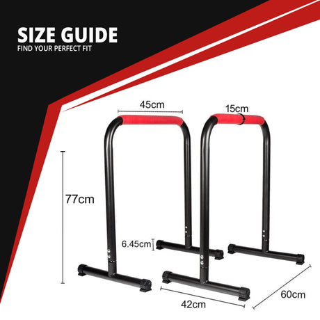 MAXSTRENGTH Ultimate Dip Bar Station Upper Body Press Workout