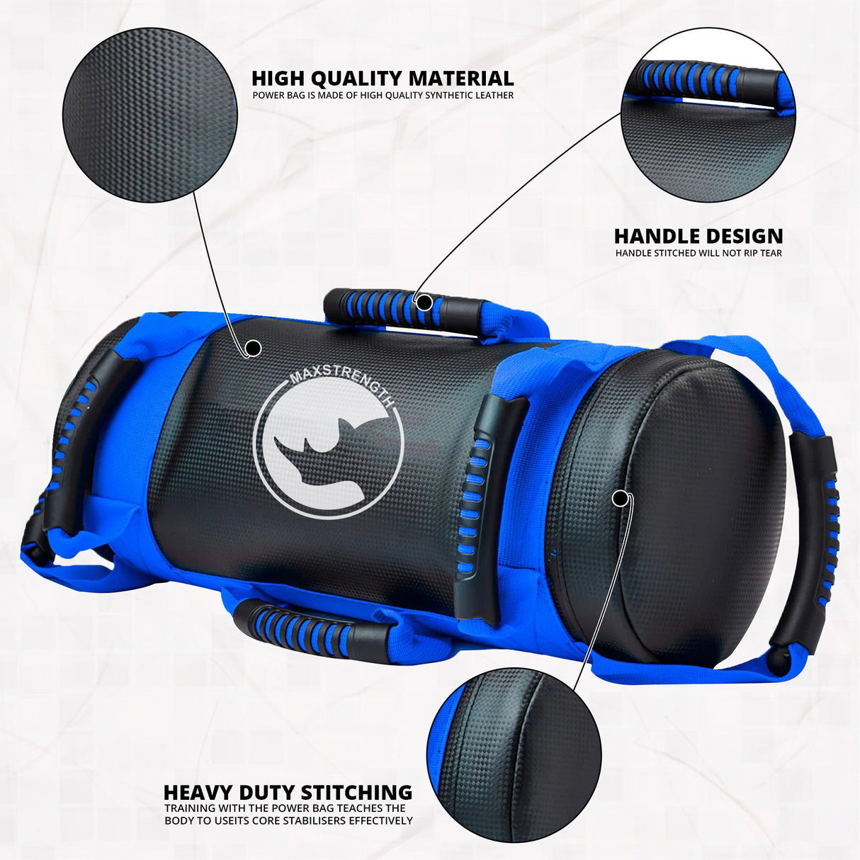 MAXSTRENGTH Power Bag Training Crossfit 10Kg to 25Kg