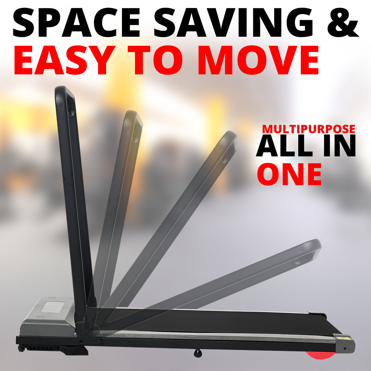 MAXSTRENGTH Folding Treadmill for Home | 1-12km/h Speed, Remote Control, 1HP Motor | 120x50cm Running Surface | Compact, Quiet, CE Certified | 120kg Max Load