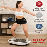 3D Crazy Fit Vibration Plate – Dual Motor Oscillation & Pulsation, 80 Speed Levels