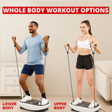 3D Crazy Fit Vibration Plate – Dual Motor Oscillation & Pulsation, 80 Speed Levels