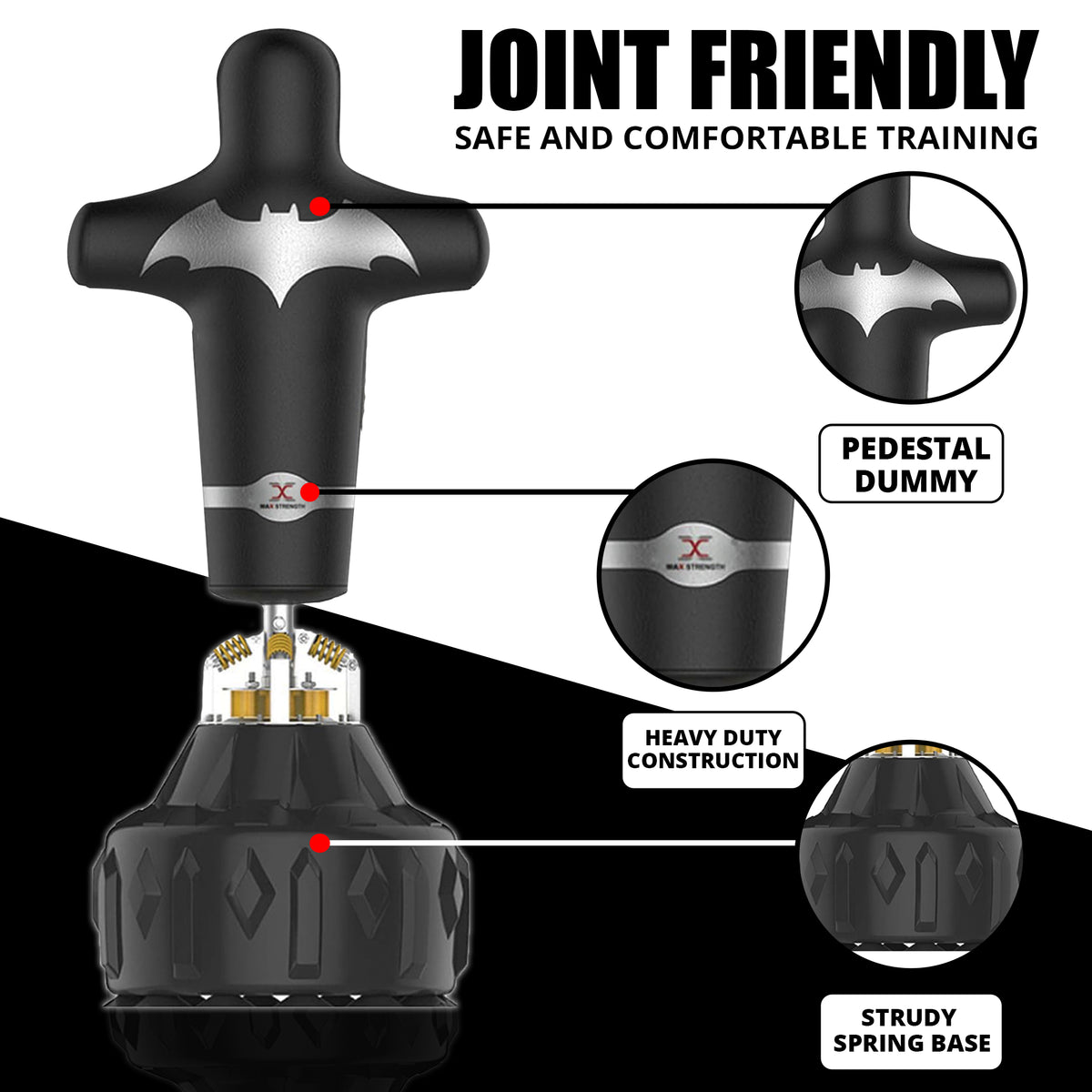 Loading Punch Human Form MAXSTRENGTH 6FT Freestanding Human Dummy Punch Bag | Boxing & MMA