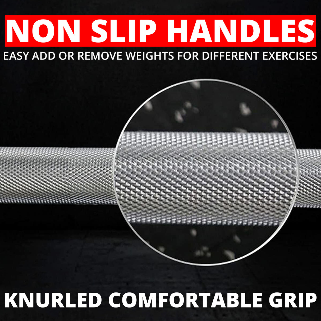 MAXSTRENGTH Olympic Barbell Bar Heavy Duty Dumbbell Handle