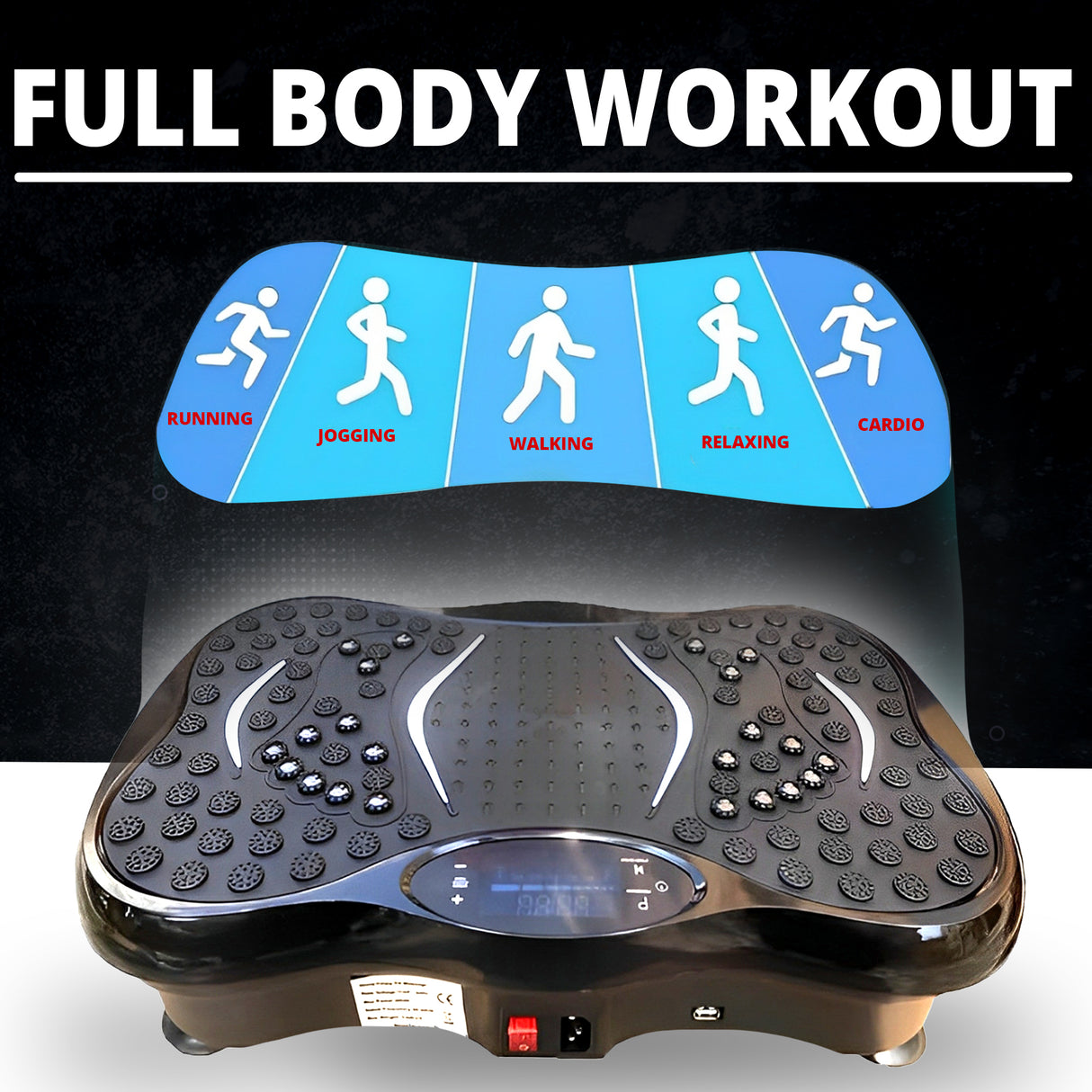 MAXSTRENGTH Vibration Plate Exercise Machine – Full Body Workout & Weight Loss
