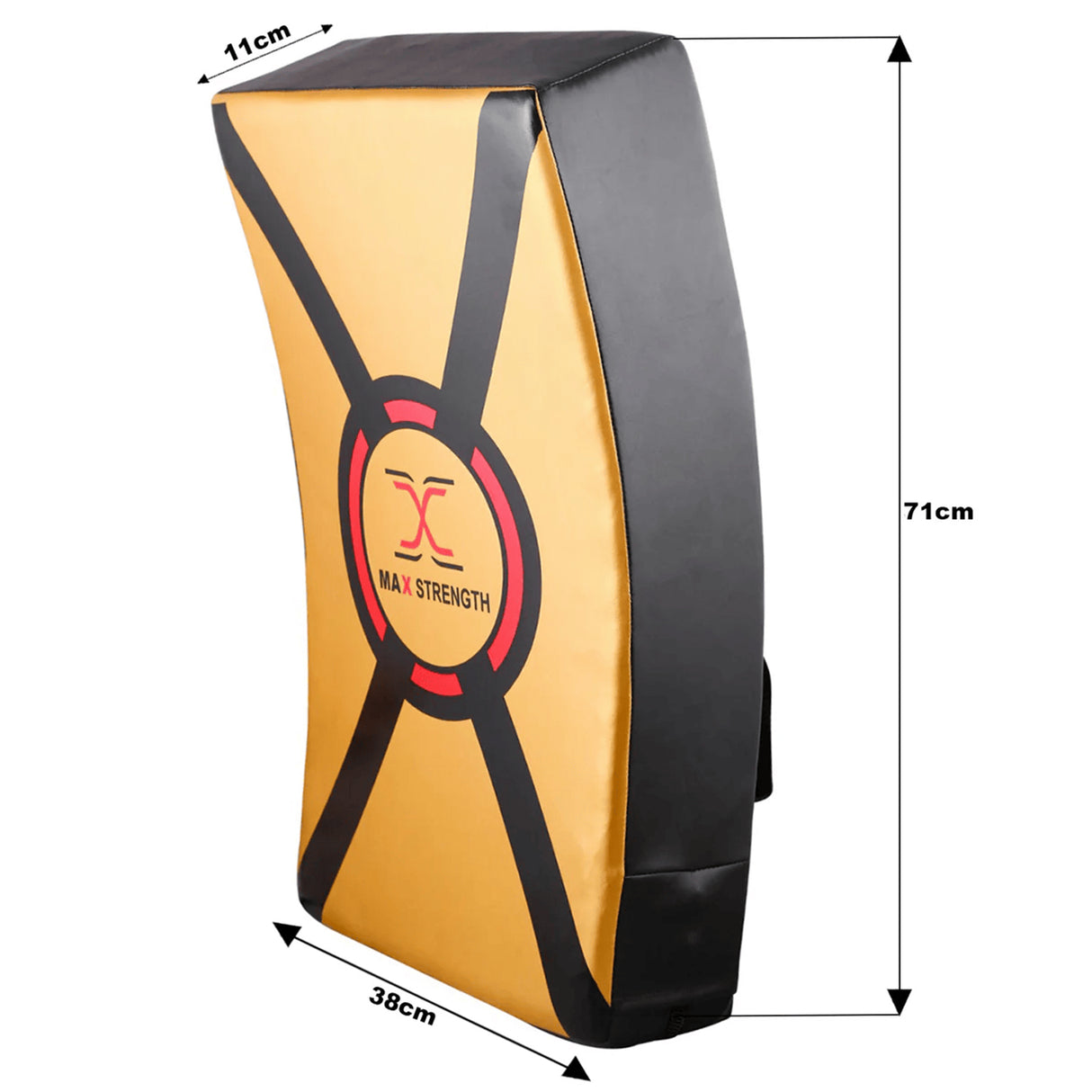 MAXSTRENGTH Boxing Kick Pad Strike Shield Gold