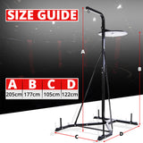 MAXSTRENTH 2 Way Heavy Duty Boxing Punch Bag Frame & Speed Ball Stand