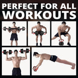 MAXSTRENGTH Adjustable Dumbbells Kettlebells Barbell Set – 4-in-1 Multifunctional Weights for Home & Gym