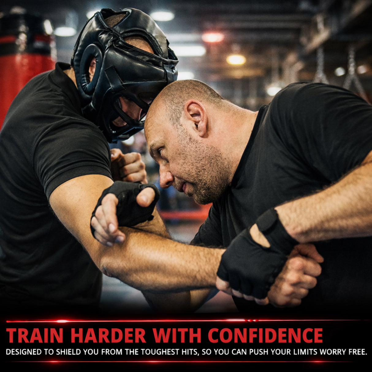 MAXSTRENGTH Boxing Head Guard with Grill Protector