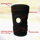 MAXSTRENGHT Neoprene Open Patella Knee Stabilising Strap Brace Support