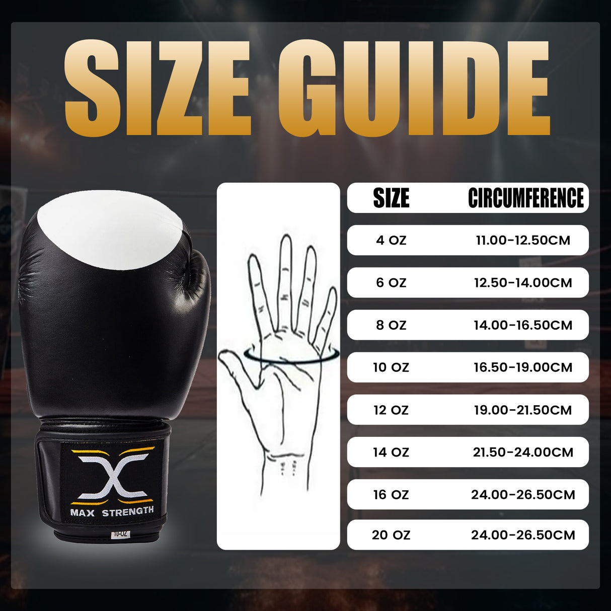 MAXSTRENGTH Boxing Gloves + Focus Pads Combo Black/White Training Set