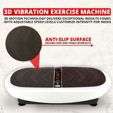 3D Crazy Fit Vibration Plate – Dual Motor Oscillation & Pulsation, 80 Speed Levels