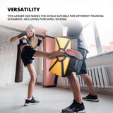 MAXSTRENGTH Boxing Kick Pad Strike Shield Curved Red/White