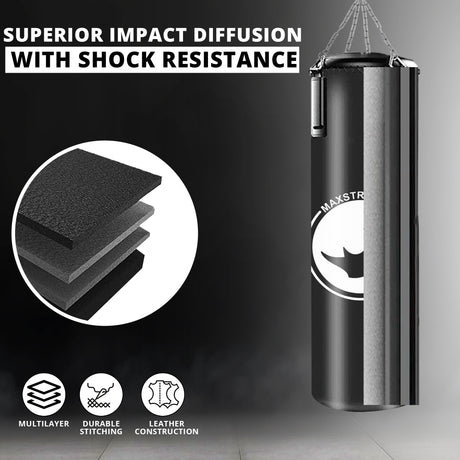  maxstrength boxing equipment, maxstrength fitness accessories, hanging punch bag uk, heavy duty punch bag uk, boxing training equipment uk
