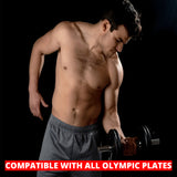 MAXSTRENGTH Olympic Barbell Bar Heavy Duty Dumbbell Handle