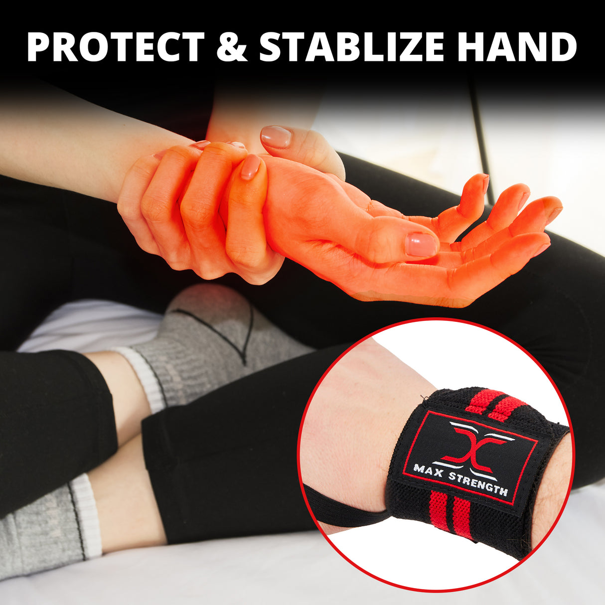  maxstrength fitness accessories, maxstrength boxing equipment,knee wrape uk, sports equipment,black and red knee wrape uk 
