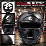 MAXSTRENGTH Boxing Head Guard with Grill Protector