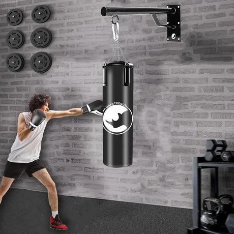 MAXSTRENGTH Hanging Punch Bag Fixed Wall Brackets