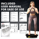 MAXSTRENGTH Vibration Plate Exercise Machine – Full Body Workout & Weight Loss