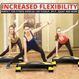 MAXSTRENGTH Aerobic Stepper Platform | 5 Level Adjustable Fitness Step