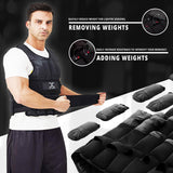 MAXSTRENGTH Adjustable Weighted Vest for Running & Training 10kg, 15kg, 20kg
