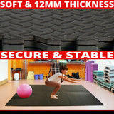MAXSTRENGTH 12mm EVA Floor Mats Interlocking Soft Foam Kids