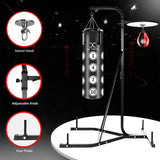 MAXSTRENGTH 2-Way Boxing Training Station | Frame, 4FT, 3FT Punch Bag & Speedball