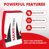 MAXSTRENGTH Large Curved Strike Shield MMA, Boxing, Kickboxing, Muay Thai Training Pad with Padded Handles