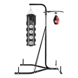 MAXSTRENGTH 2-Way Boxing Training Station | Frame, 4FT, 3FT Punch Bag & Speedball