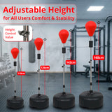 MAXSTRENGTH Free Standing Boxing Speed Ball Red