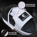 MAXSTRENGTH Boxing Gloves & Focus Pads Set – Curved Hook & Jab Mitts for Boxing, MMA, Muay Thai & Kickboxing Training