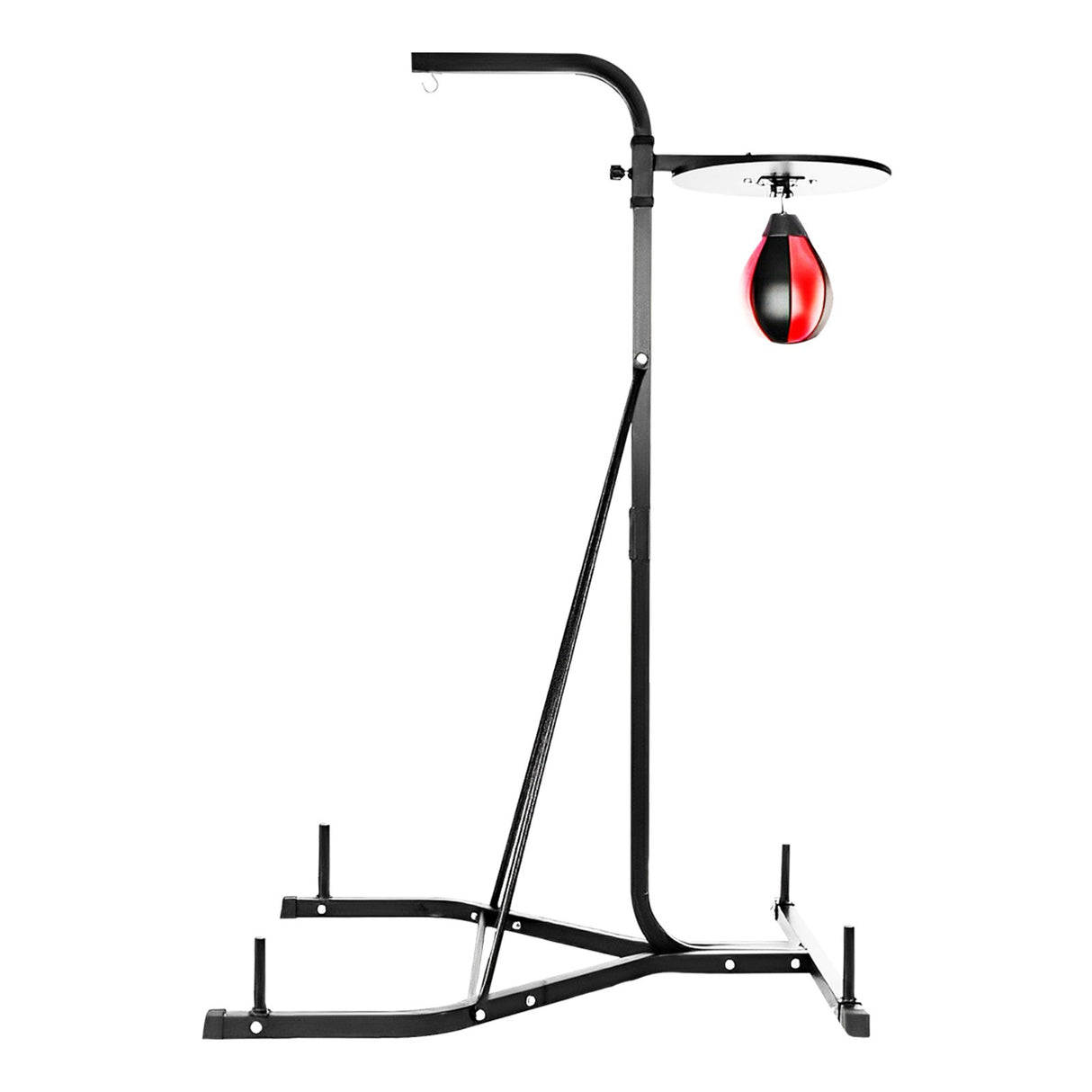 MAXSTRENGTH 2-Way Boxing Training Station | Frame, 4FT, 3FT Punch Bag & Speedball