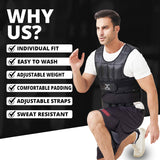 MAXSTRENGTH Adjustable Weighted Vest for Running & Training 10kg, 15kg, 20kg
