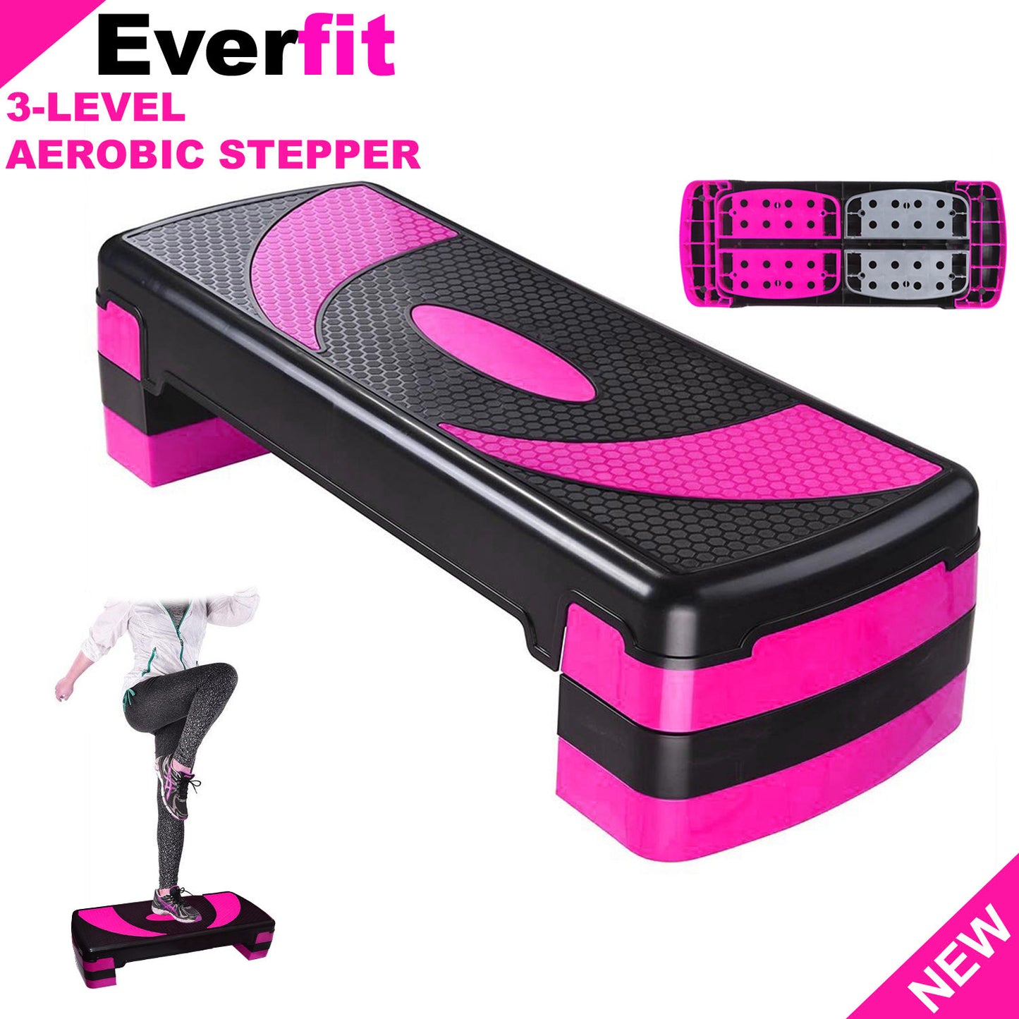3 level Aerobic stepper- Fitness