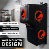 MAXSTRENGTH Wall-Mounted Boxing Punch Pad with Uppercut Seat