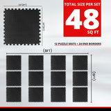 MAXSTRENGTH 12mm EVA Floor Mats Interlocking Soft Foam Kids