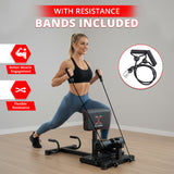 MAXSTRENGTH Sissy Squat Leg Crunch Fitness Equipment Multi Function