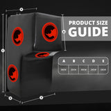 MAXSTRENGTH Wall-Mounted Boxing Punch Pad with Uppercut Seat