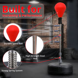 MAXSTRENGTH Free Standing Boxing Speed Ball Red