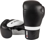 MAXSTRENGTH Boxing Gloves Sparring Gloves Black/White