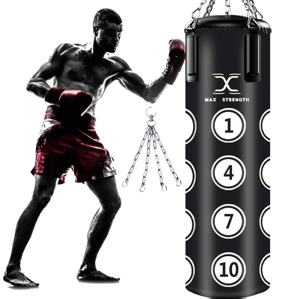 MAXSTRENGTH Boxing Punch Bag Hanging Target 3FT/4FT