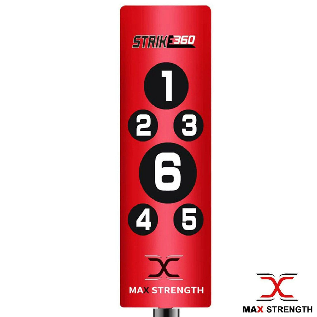 MAXSTRENGTH Freestanding Boxing Punch Bag Strike360 Red 4FT