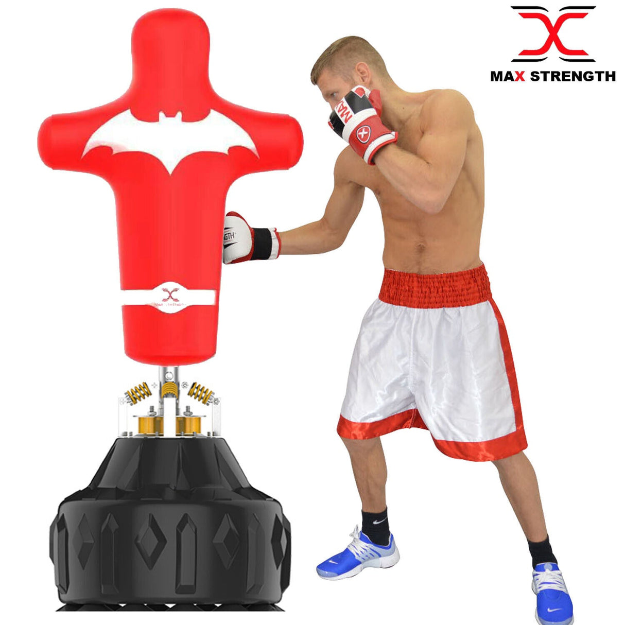 MAXSTRENGTH Freestanding Human Dummy Punchbag 6FT