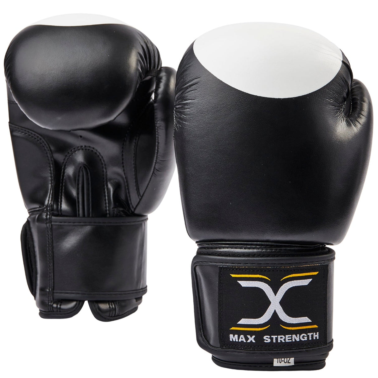 MAXSTRENGTH Rex Boxing Gloves Sparring Black/White