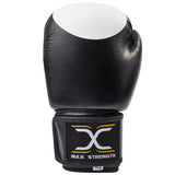 MAXSTRENGTH Rex Boxing Gloves Sparring Black/White