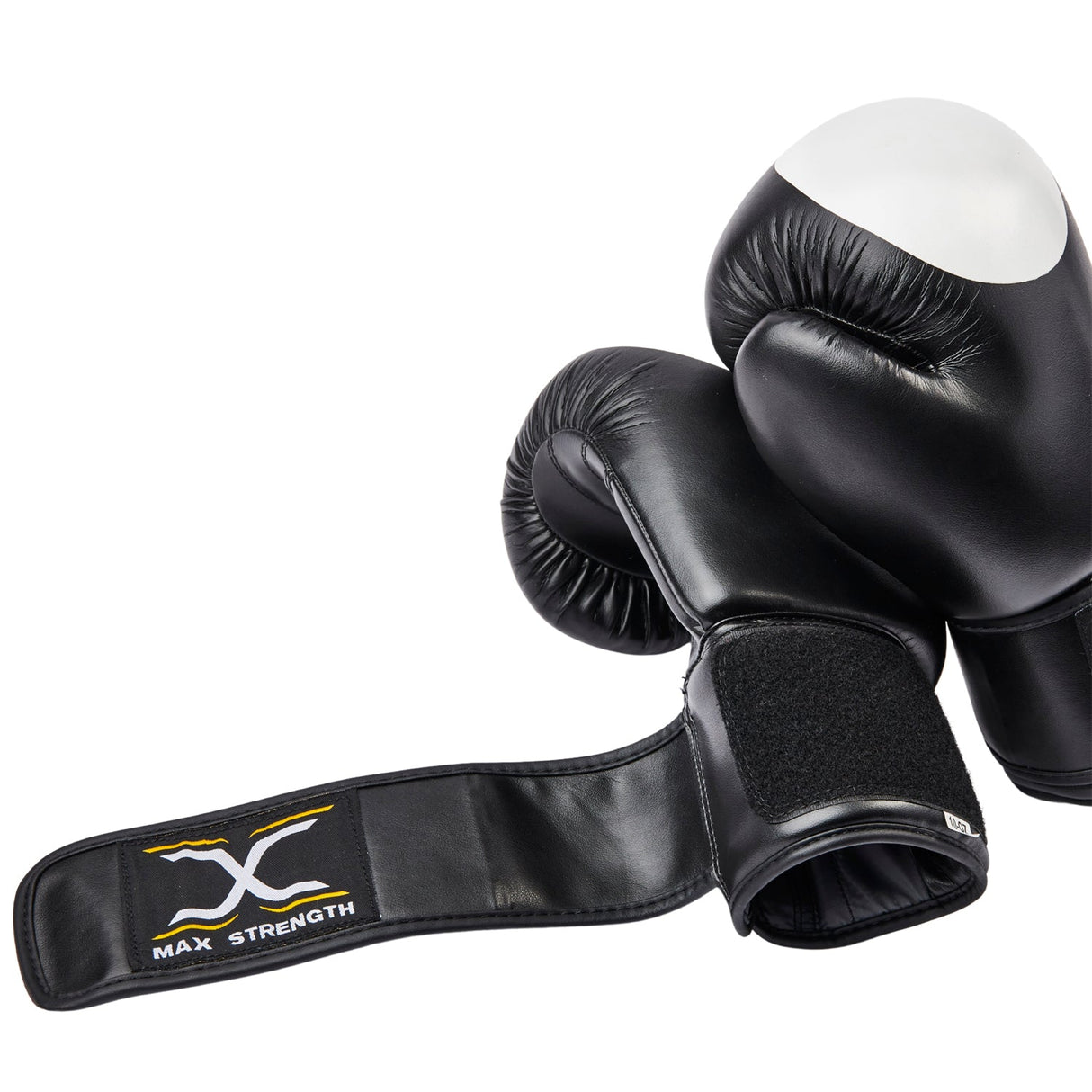 MAXSTRENGTH Rex Boxing Gloves Sparring Black/White