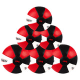 MAXSTRENGTH Leather Medicine Ball for Fitness Training | Weighted Exercise Ball for Core Strength, Balance & Conditioning | Durable Gym Medicine Ball 8kg 10kg 12kg 15kg Red/White