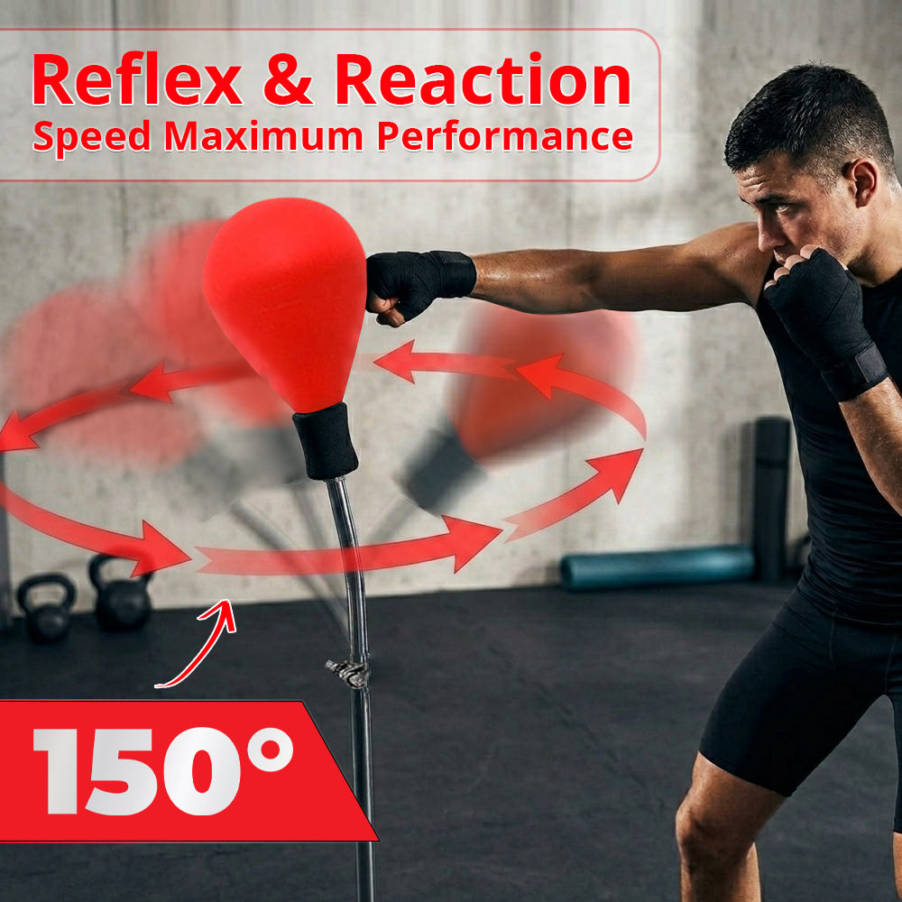 MAXSTRENGTH Free Standing Boxing Speed Ball Red