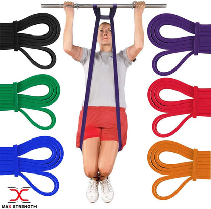 MAXSTRENGTH 5 in 1 Heavy Duty Resistance Bands Pull Up Exercise