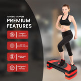 MAXSTRENGTH Aerobic Stepper Step Cardio Exercise 3 Level