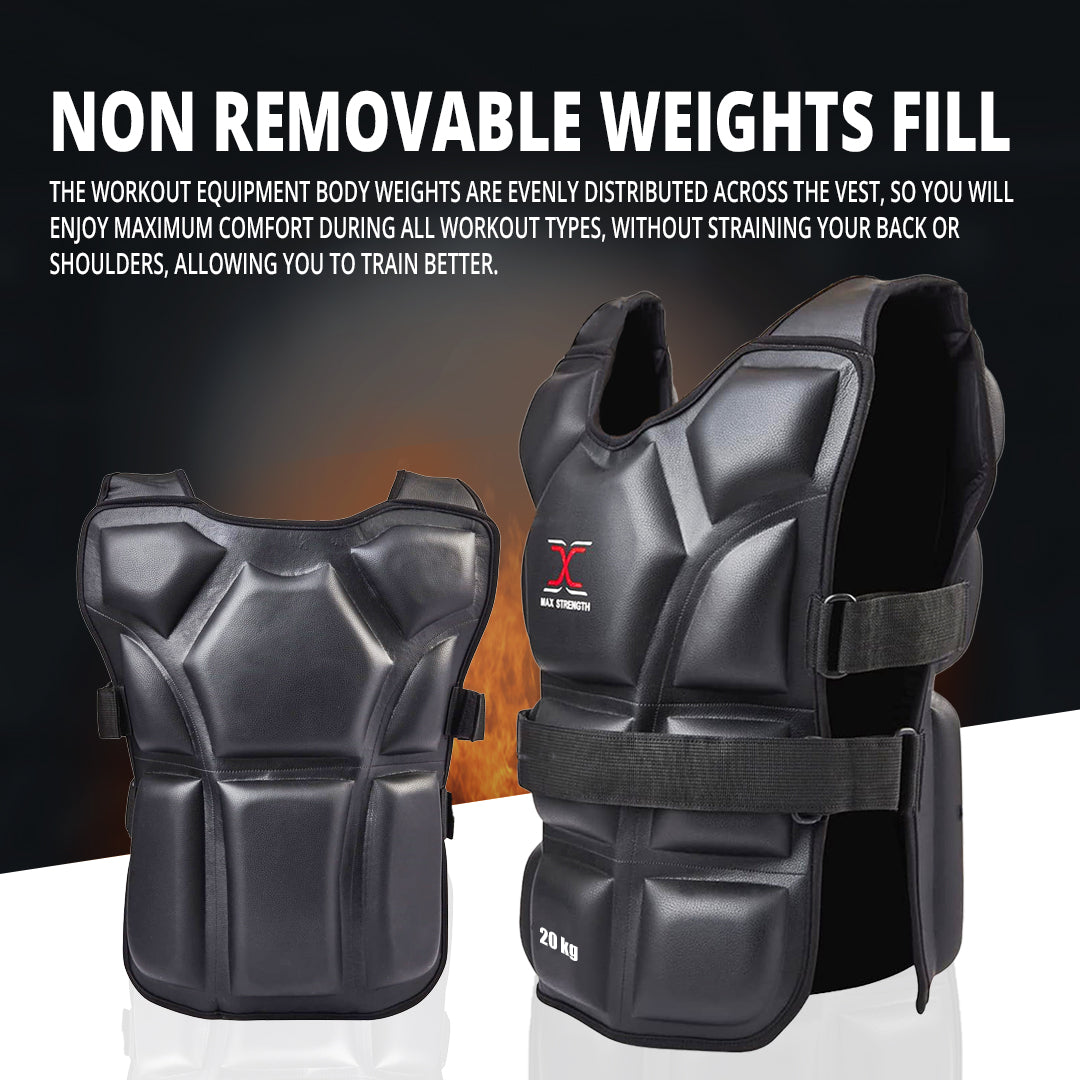 MAXSTRENGTH Weight Vest Crossfit 10-20kg